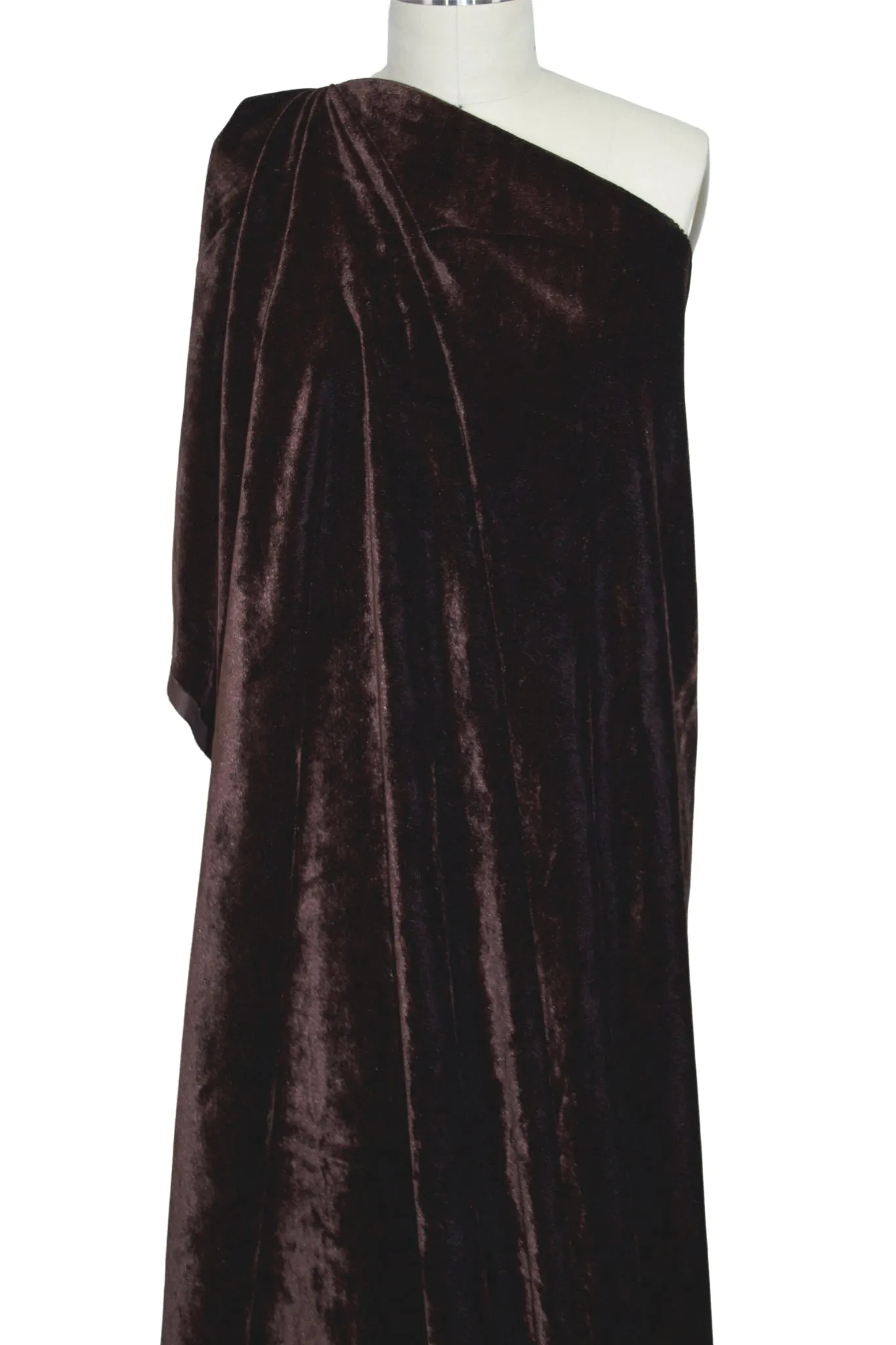 1 1/4  yards of Randi Rahm Silk Velvet - Hot Chocolate