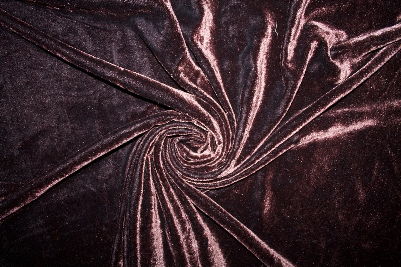 1 1/4  yards of Randi Rahm Silk Velvet - Hot Chocolate