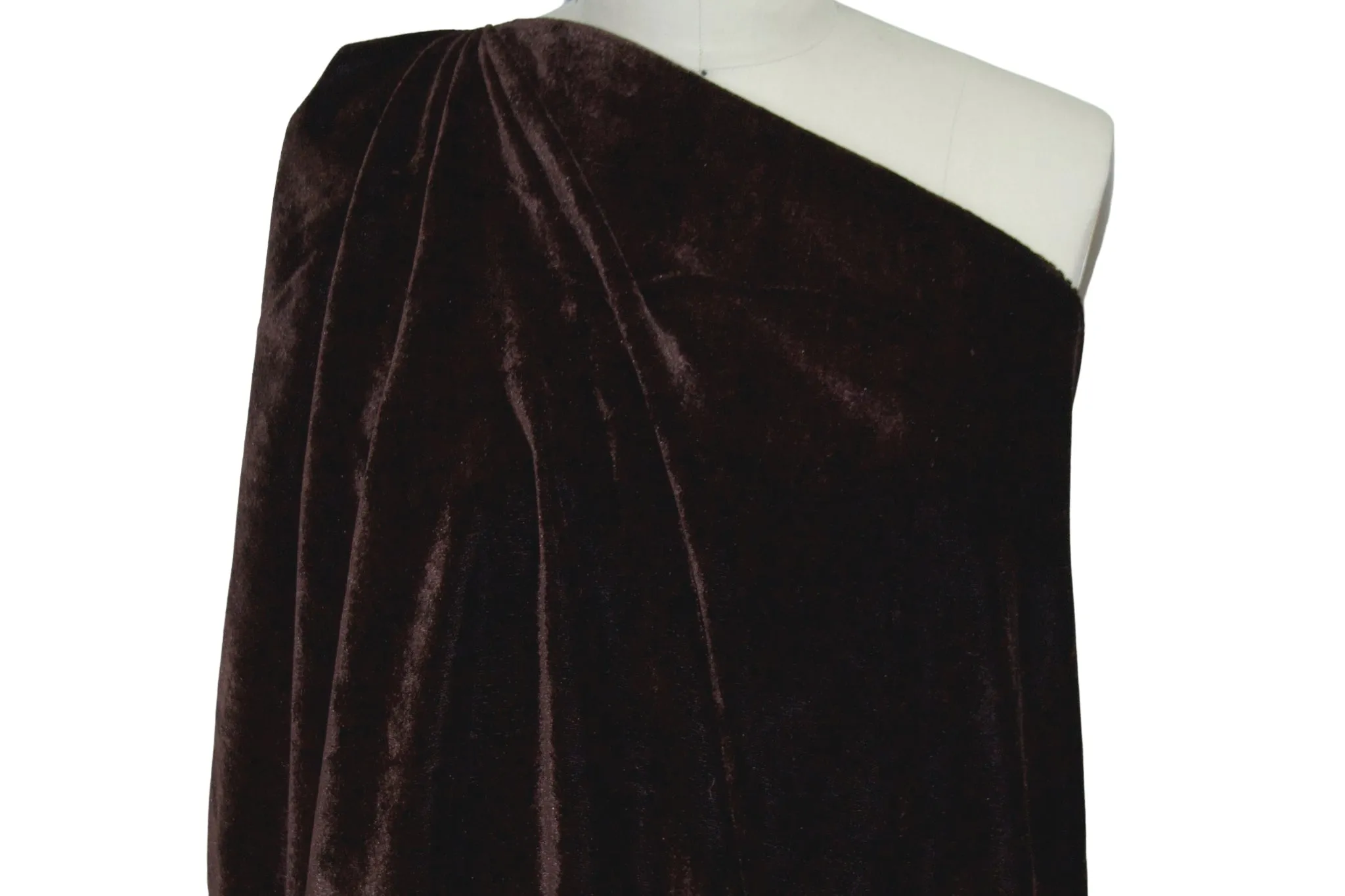 1 1/4  yards of Randi Rahm Silk Velvet - Hot Chocolate