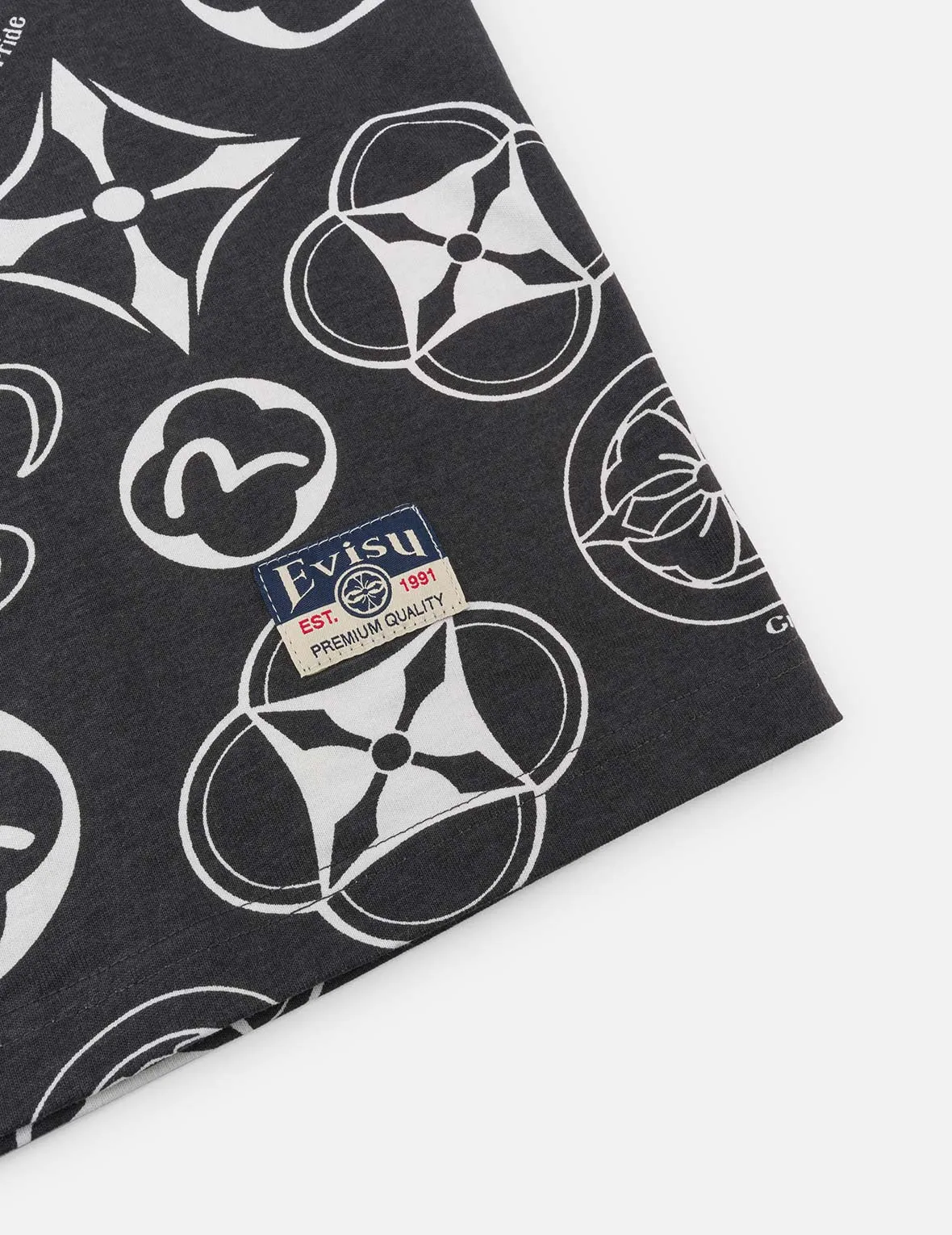 Allover Multi-logo Print Loose Fit T-shirt
