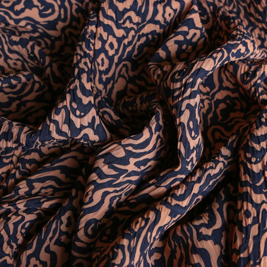 Amber Ripple Crinkle Viscose