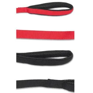 Ancol Viva Nylon Padded Snap Lead Black 25mm X1.8m