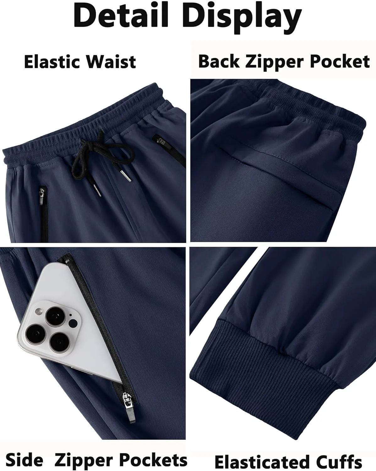 Arshiner Boys Casual Pants Kids Elastic Waist Drawstring Jogger Pants