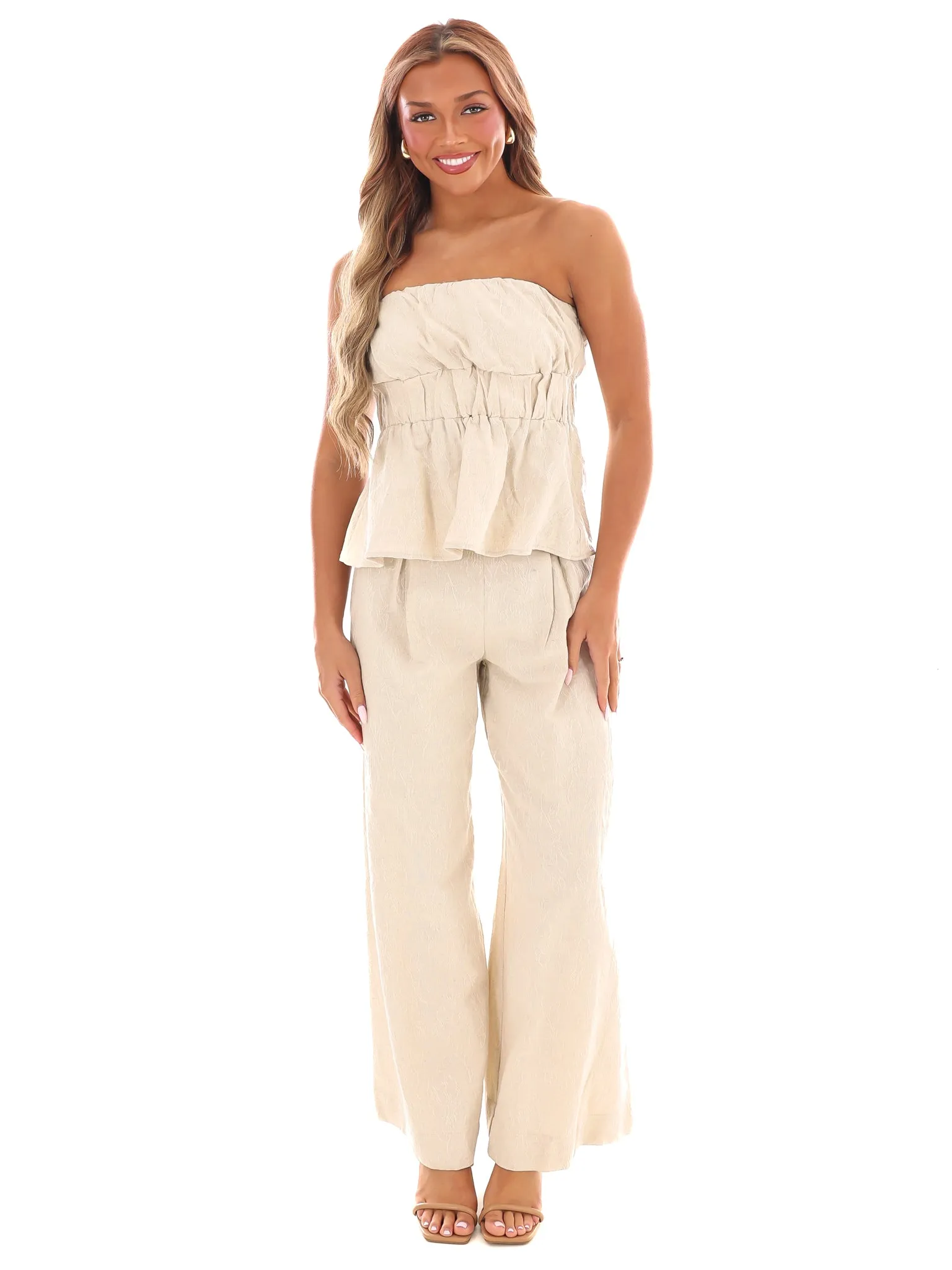 Beautiful Thoughts Linen Two Piece Set