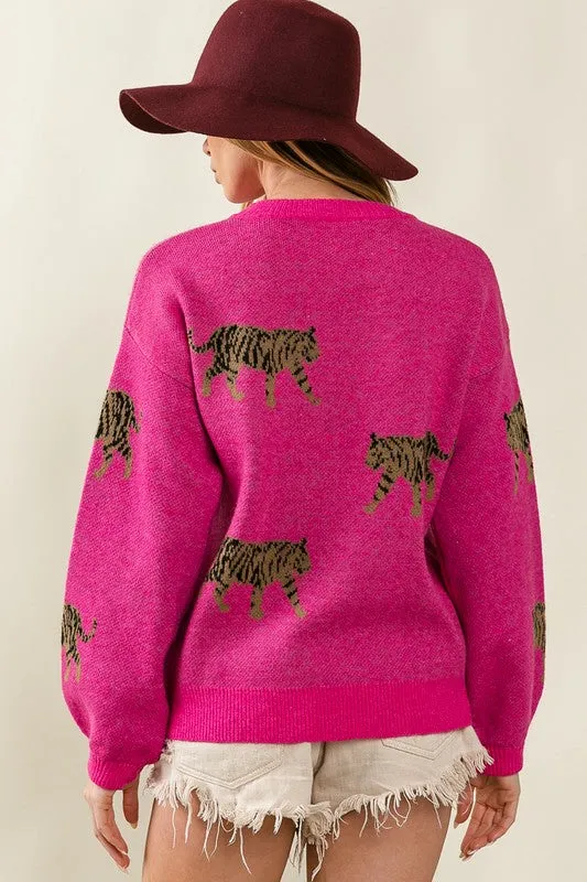BiBi Tiger Pattern Sweater