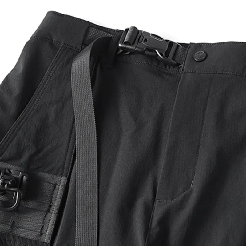 Black Tactical Tech wear Cargo Pants