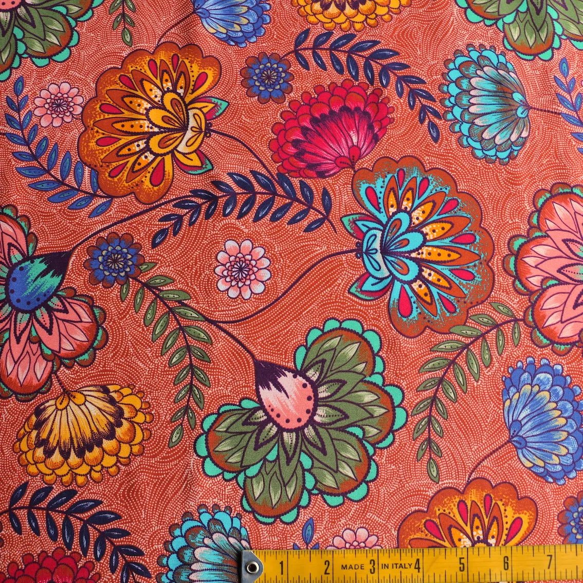 Carmen Rust Viscose Poplin