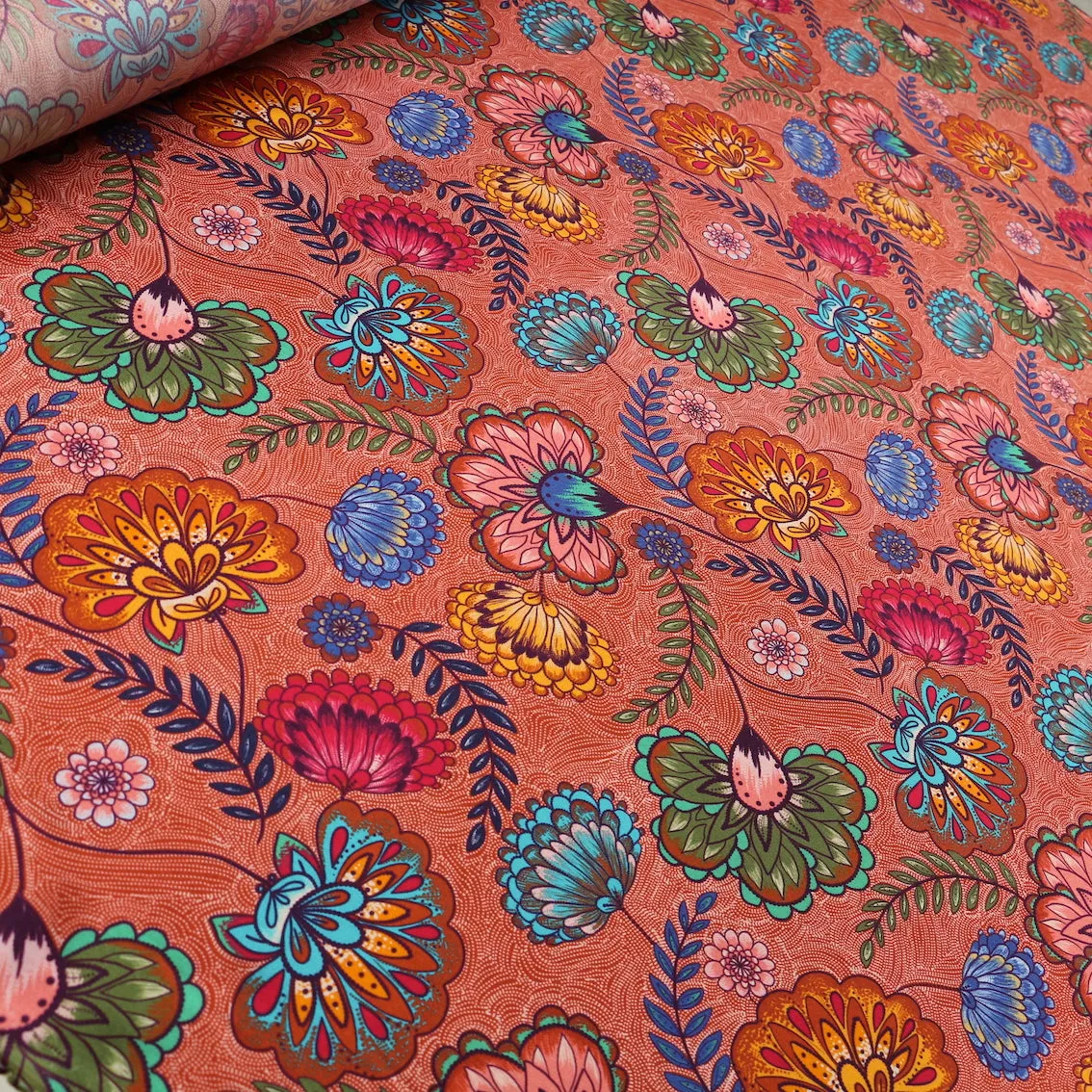 Carmen Rust Viscose Poplin