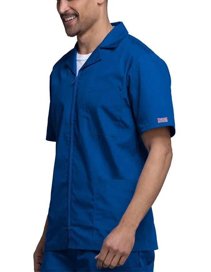 Cherokee 30.5 Inch Men's Three Pocket Zip Front Medical Scrub Jacket