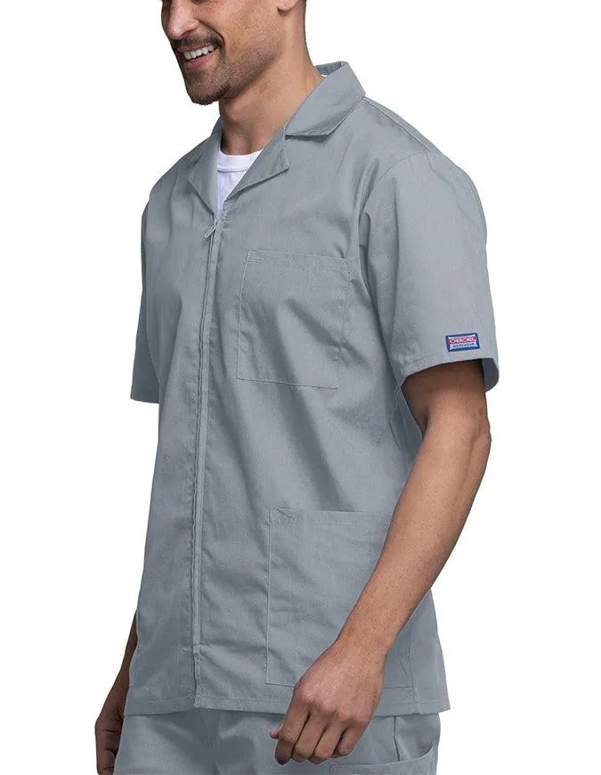 Cherokee 30.5 Inch Men's Three Pocket Zip Front Medical Scrub Jacket