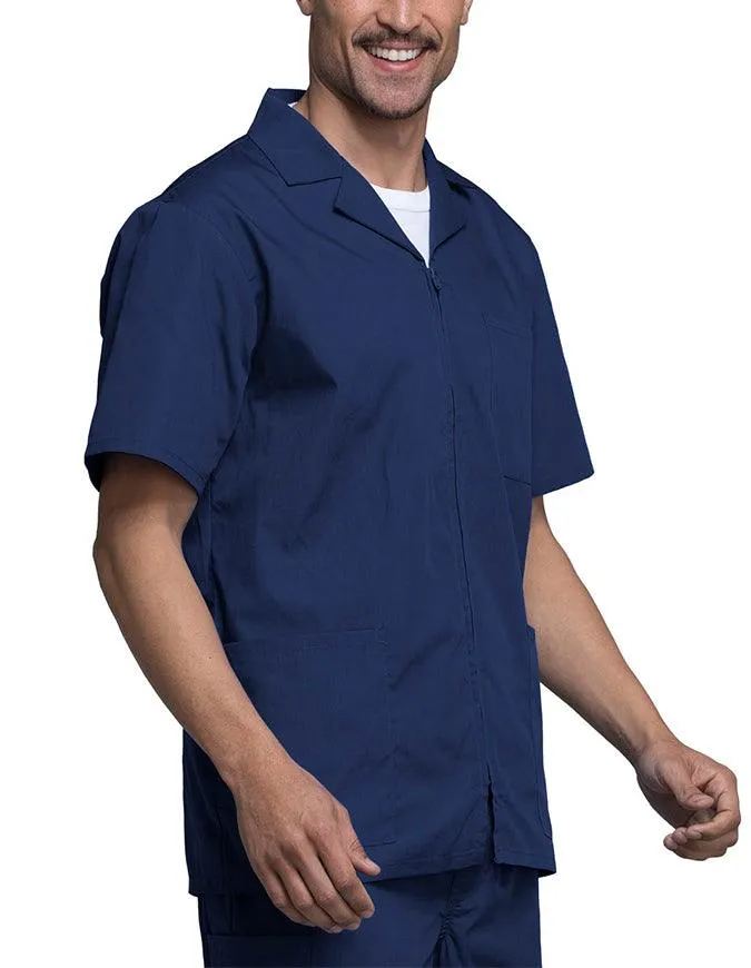 Cherokee 30.5 Inch Men's Three Pocket Zip Front Medical Scrub Jacket