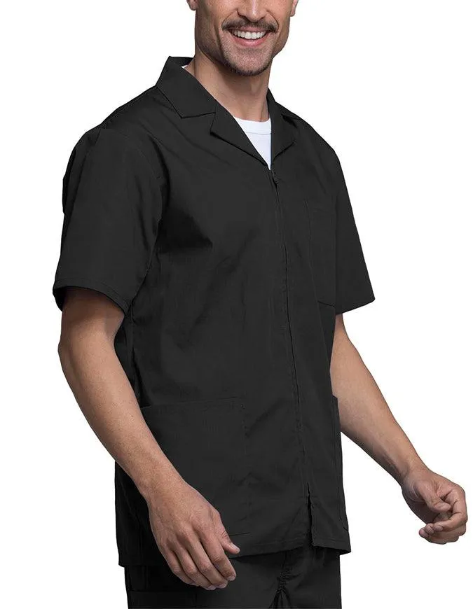 Cherokee 30.5 Inch Men's Three Pocket Zip Front Medical Scrub Jacket