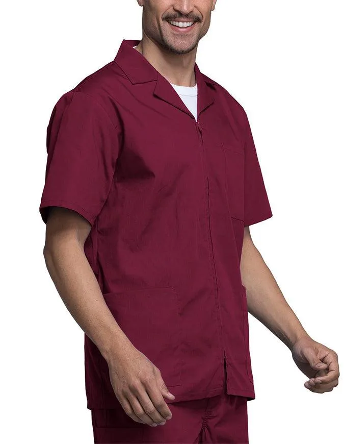 Cherokee 30.5 Inch Men's Three Pocket Zip Front Medical Scrub Jacket