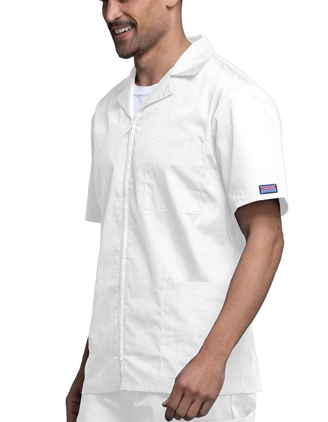 Cherokee 30.5 Inch Men's Three Pocket Zip Front Medical Scrub Jacket