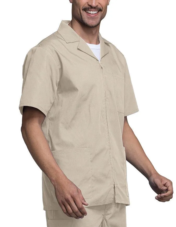 Cherokee 30.5 Inch Men's Three Pocket Zip Front Medical Scrub Jacket