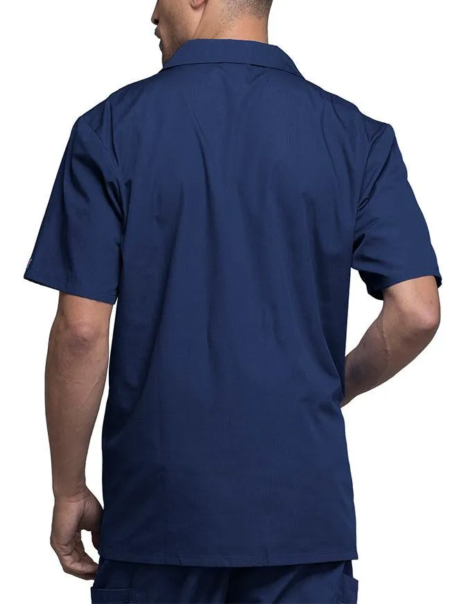 Cherokee 30.5 Inch Men's Three Pocket Zip Front Medical Scrub Jacket
