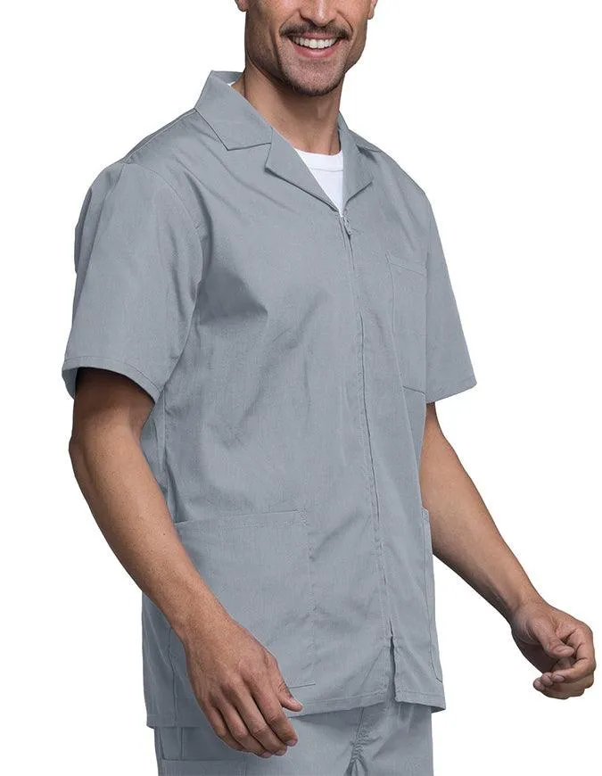 Cherokee 30.5 Inch Men's Three Pocket Zip Front Medical Scrub Jacket