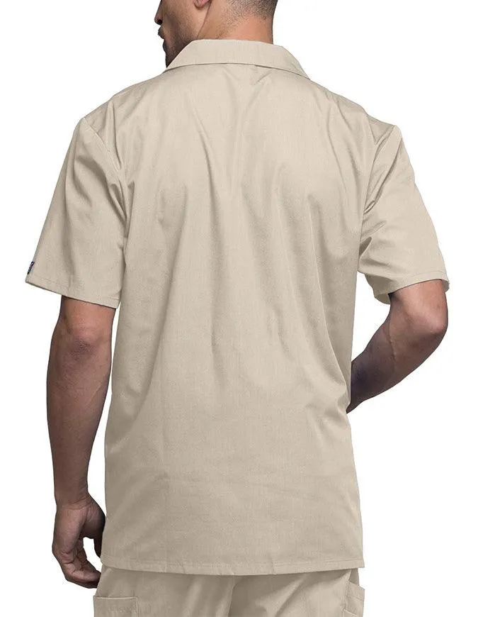 Cherokee 30.5 Inch Men's Three Pocket Zip Front Medical Scrub Jacket