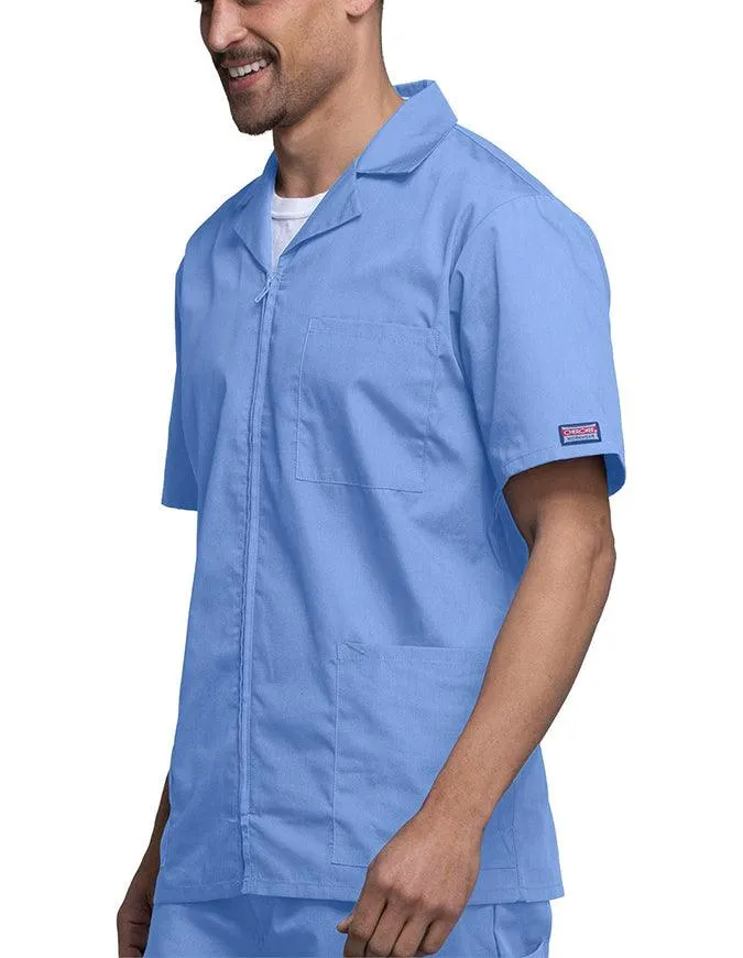 Cherokee 30.5 Inch Men's Three Pocket Zip Front Medical Scrub Jacket