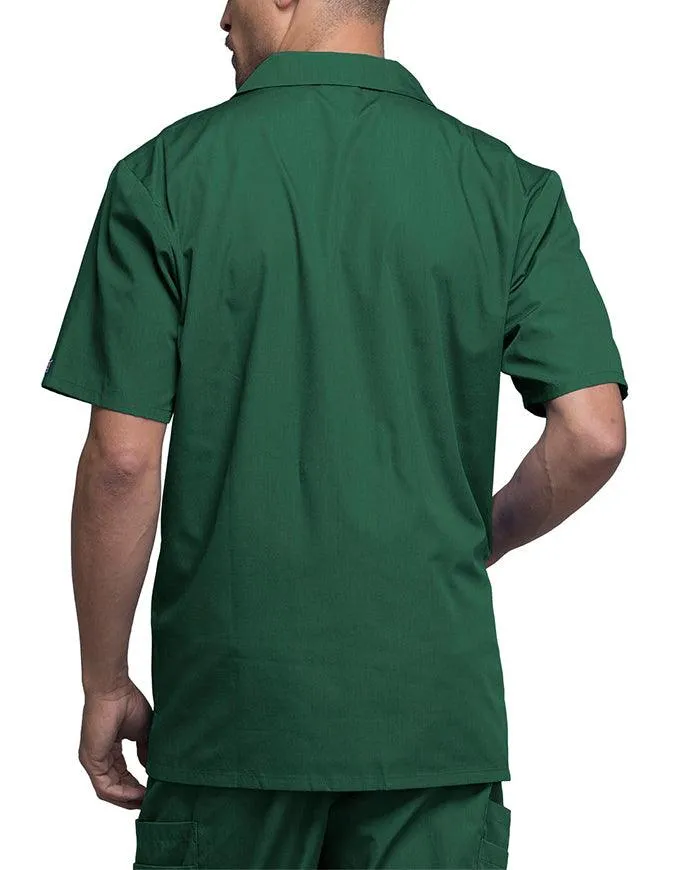 Cherokee 30.5 Inch Men's Three Pocket Zip Front Medical Scrub Jacket