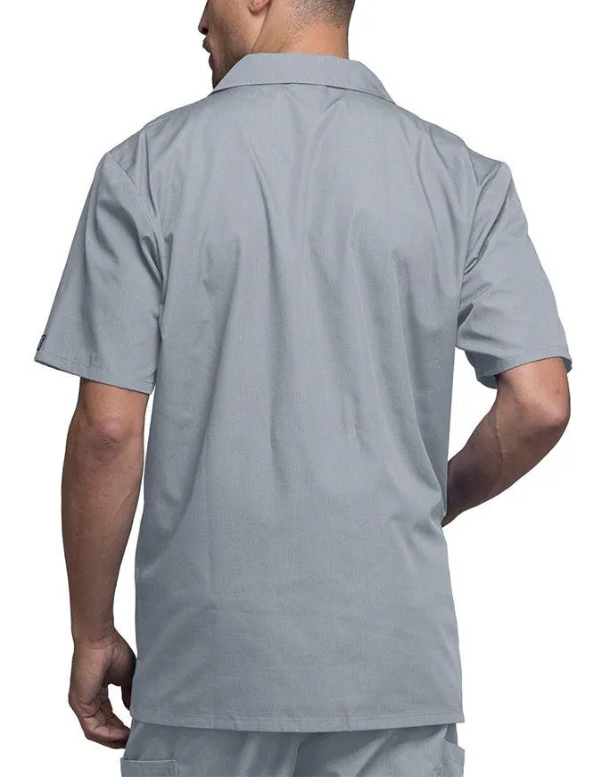 Cherokee 30.5 Inch Men's Three Pocket Zip Front Medical Scrub Jacket
