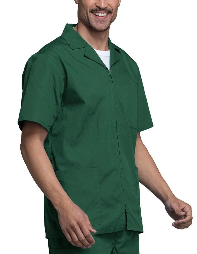 Cherokee 30.5 Inch Men's Three Pocket Zip Front Medical Scrub Jacket