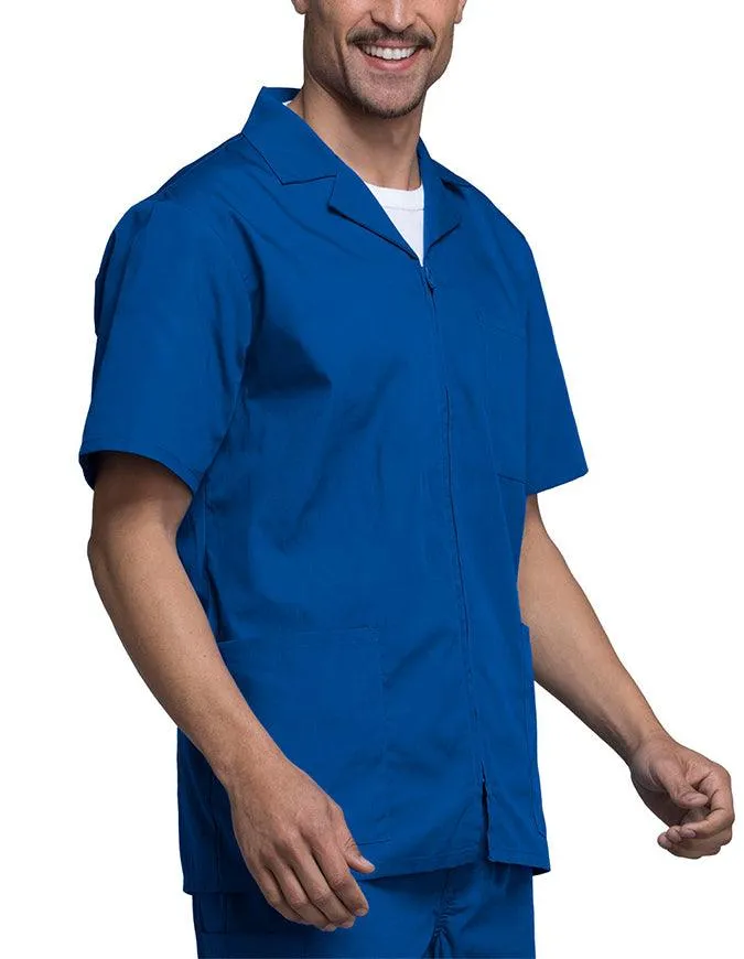 Cherokee 30.5 Inch Men's Three Pocket Zip Front Medical Scrub Jacket