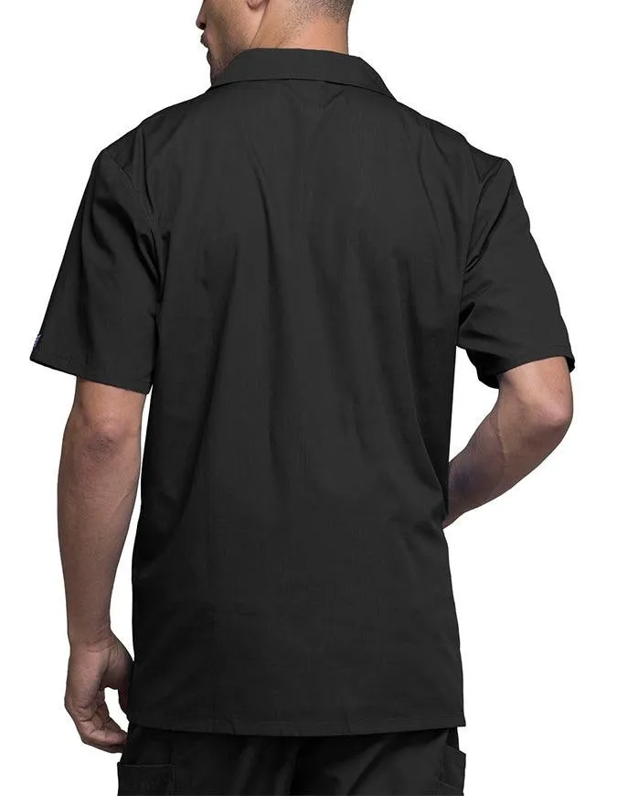 Cherokee 30.5 Inch Men's Three Pocket Zip Front Medical Scrub Jacket