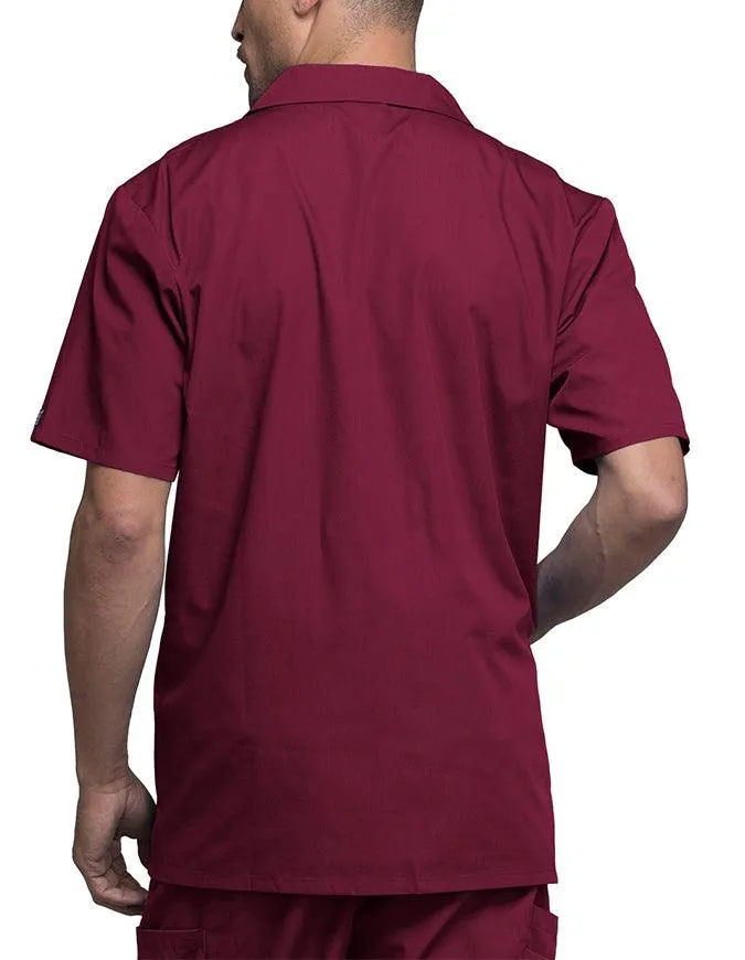 Cherokee 30.5 Inch Men's Three Pocket Zip Front Medical Scrub Jacket
