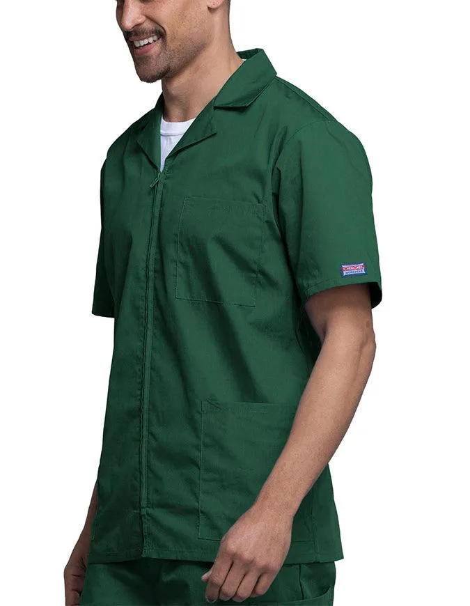 Cherokee 30.5 Inch Men's Three Pocket Zip Front Medical Scrub Jacket