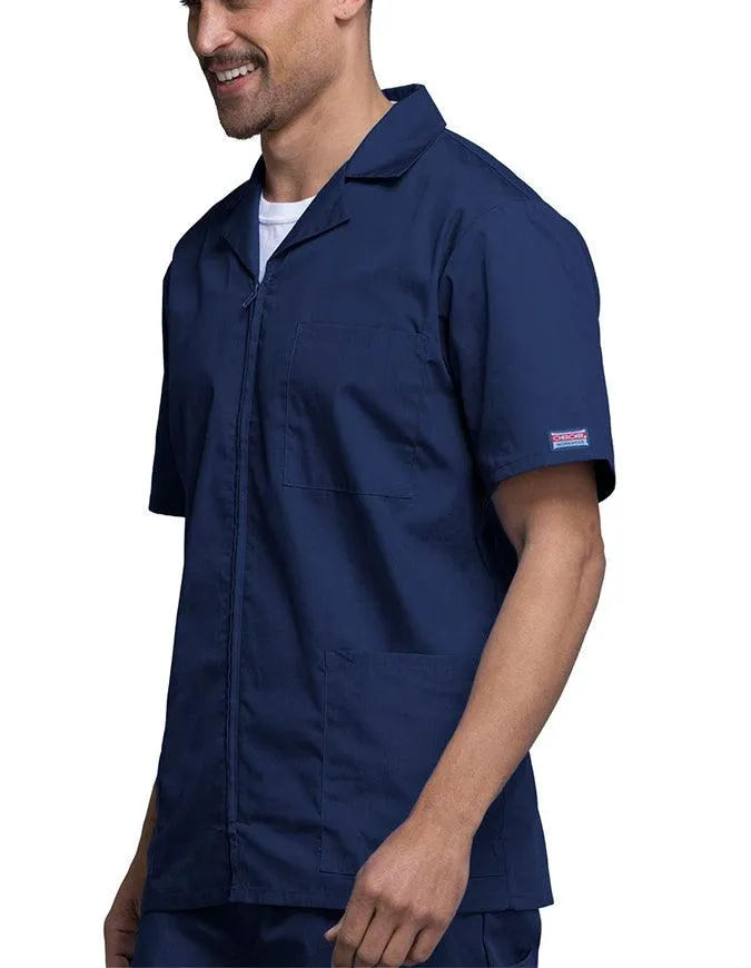 Cherokee 30.5 Inch Men's Three Pocket Zip Front Medical Scrub Jacket