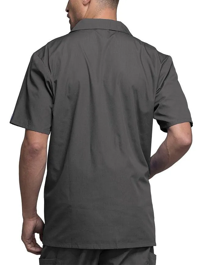 Cherokee 30.5 Inch Men's Three Pocket Zip Front Medical Scrub Jacket