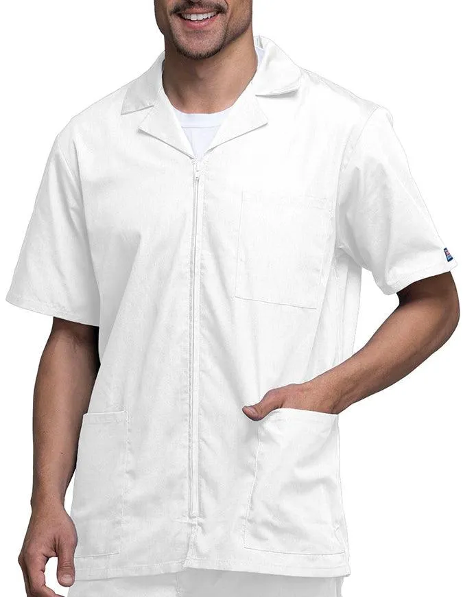 Cherokee 30.5 Inch Men's Three Pocket Zip Front Medical Scrub Jacket