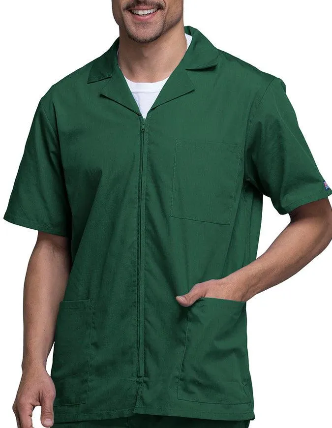 Cherokee 30.5 Inch Men's Three Pocket Zip Front Medical Scrub Jacket