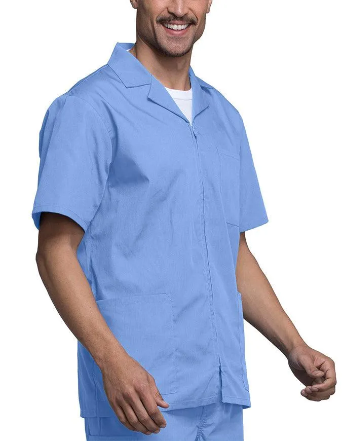 Cherokee 30.5 Inch Men's Three Pocket Zip Front Medical Scrub Jacket