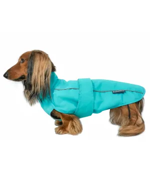 City Slicker All-Weather Dog Jacket & Raincoat - Topaz Blue