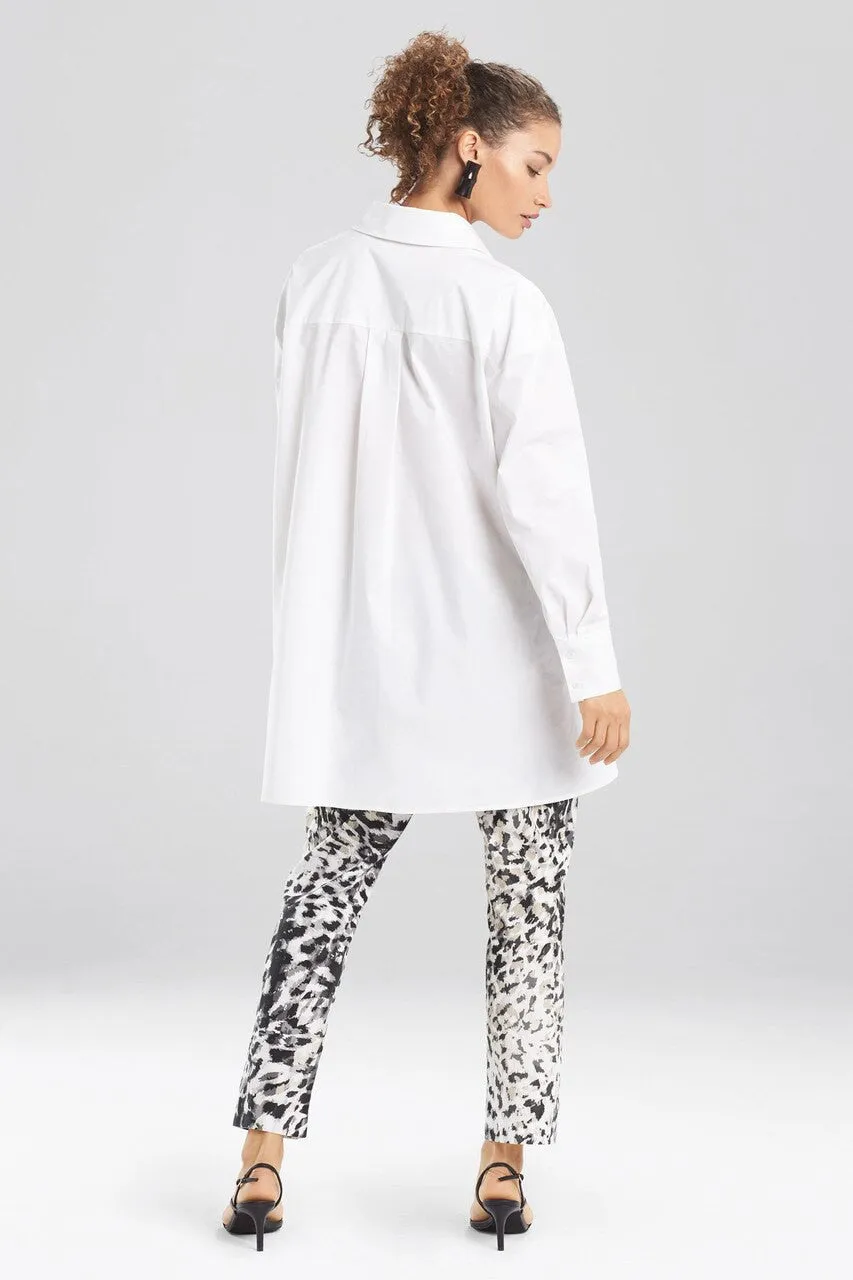 Cotton Poplin Long Sleeve Top