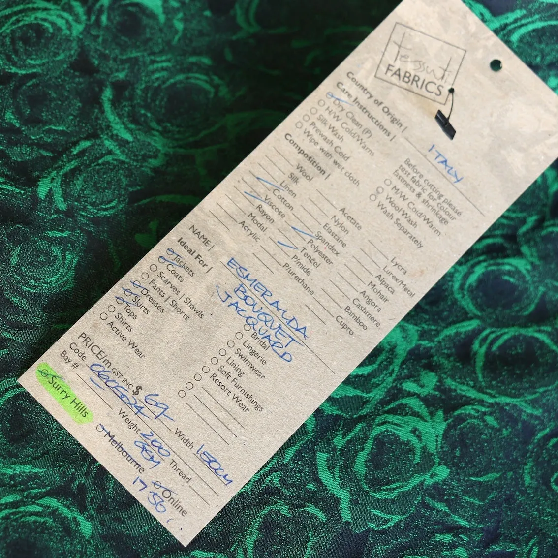 Esmeralda Bouquet Jacquard