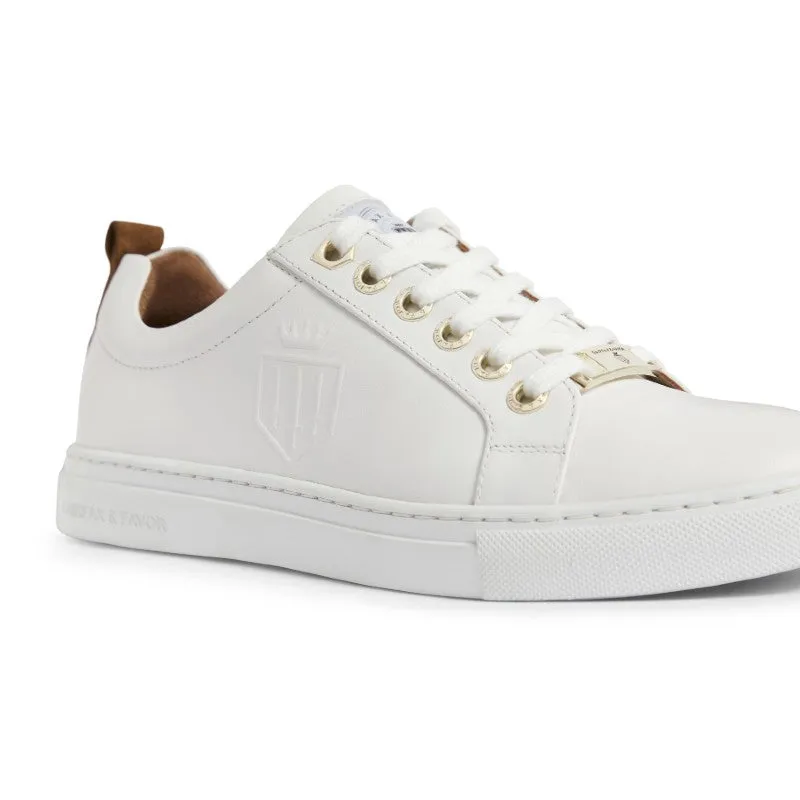 Fairfax & Favor Finchley Ladies Leather Trainer - White