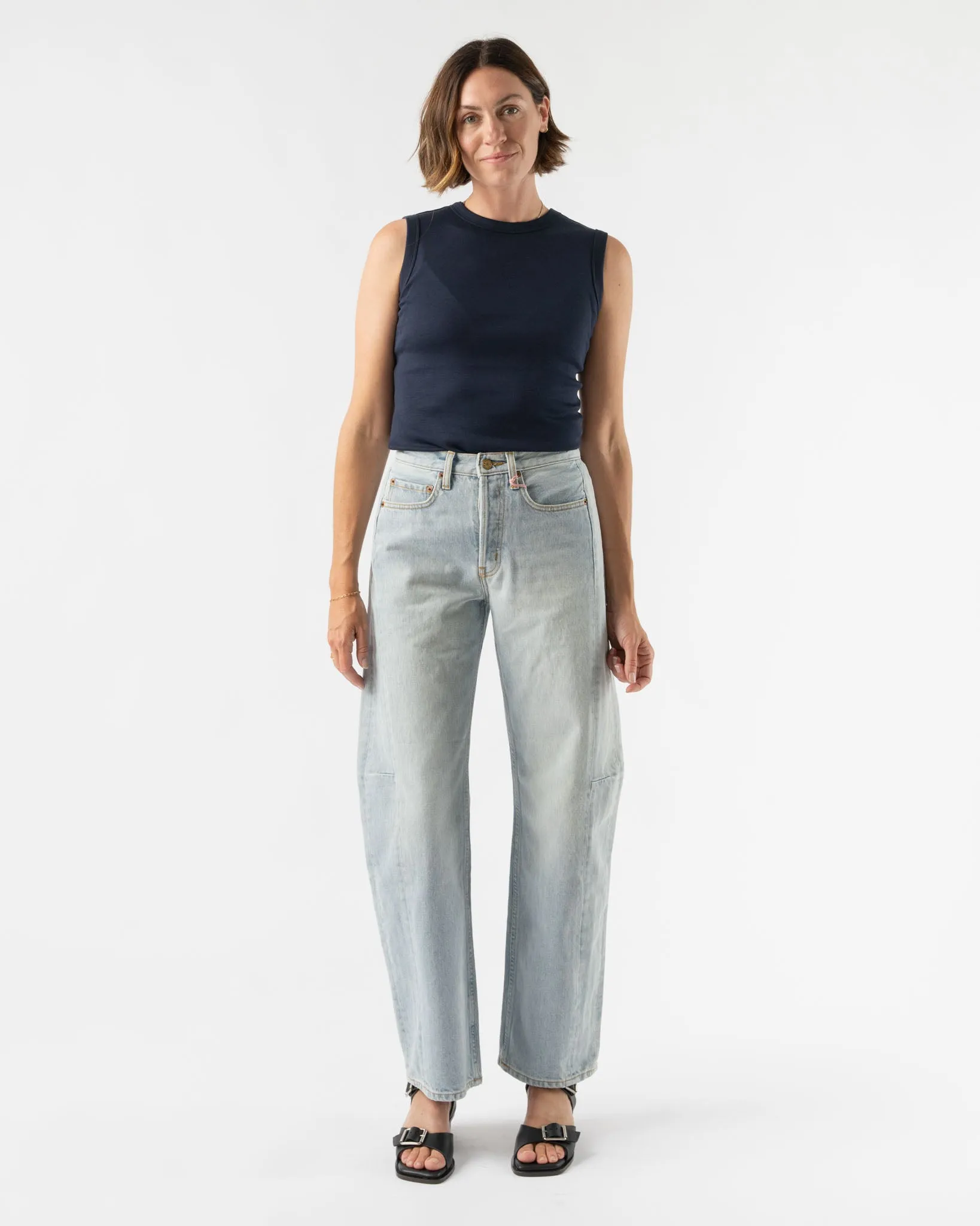 FLORE FLORE Esmé Tank in Navy