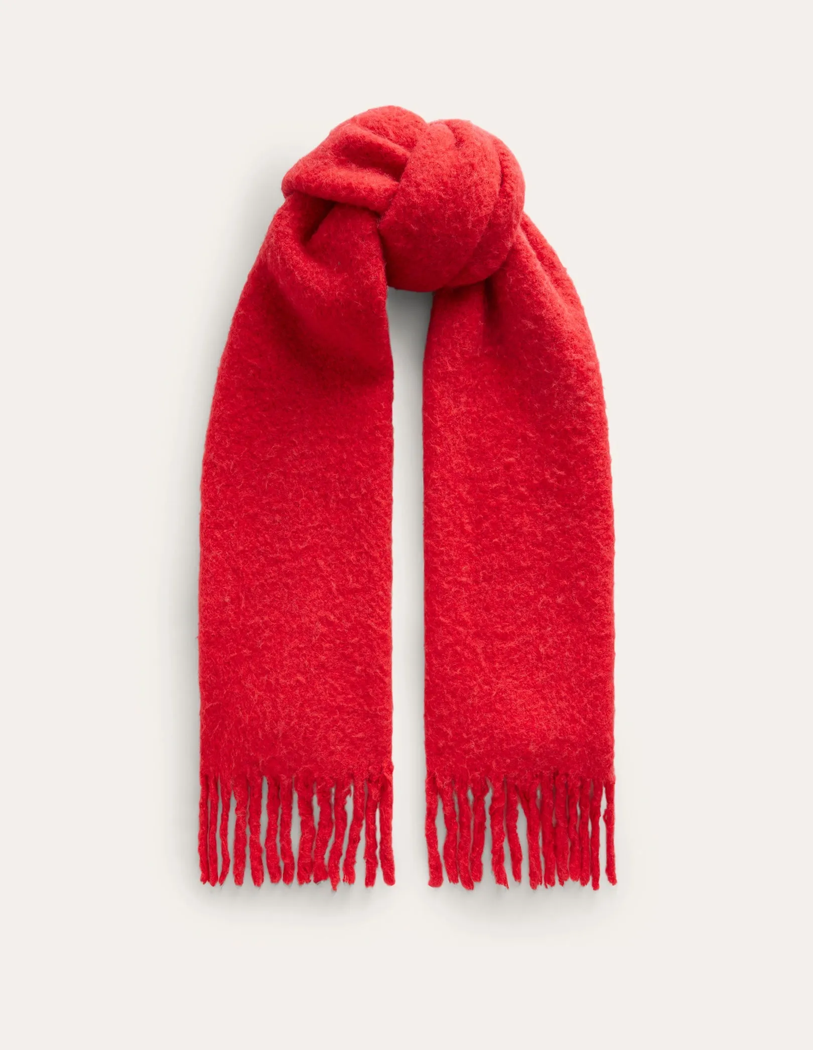 Fluffy Scarf-Brilliant Red