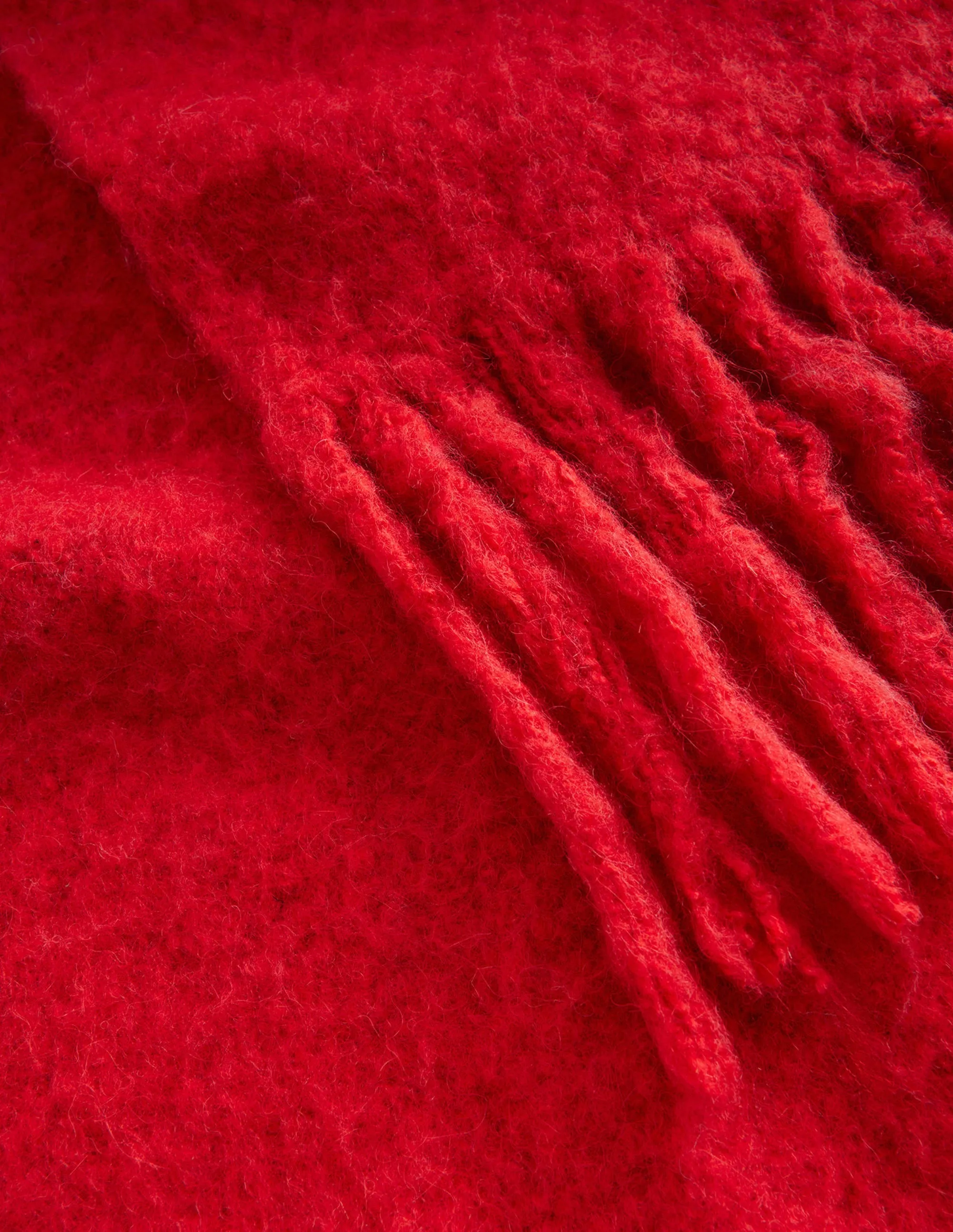Fluffy Scarf-Brilliant Red