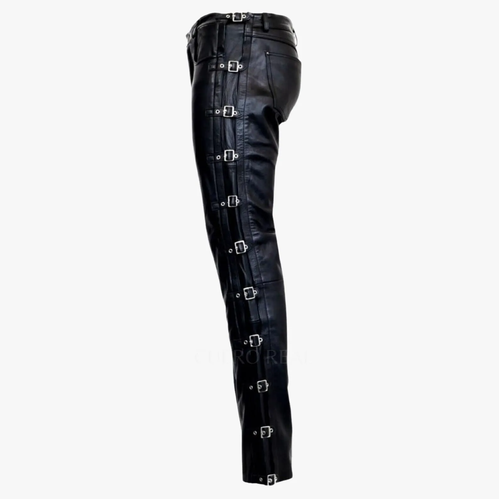 Genuine Black Leather Pants