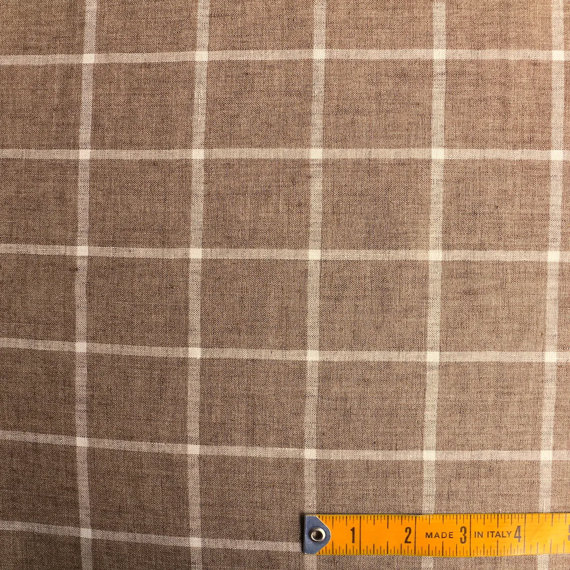 Gingerbread Squares Linen Check