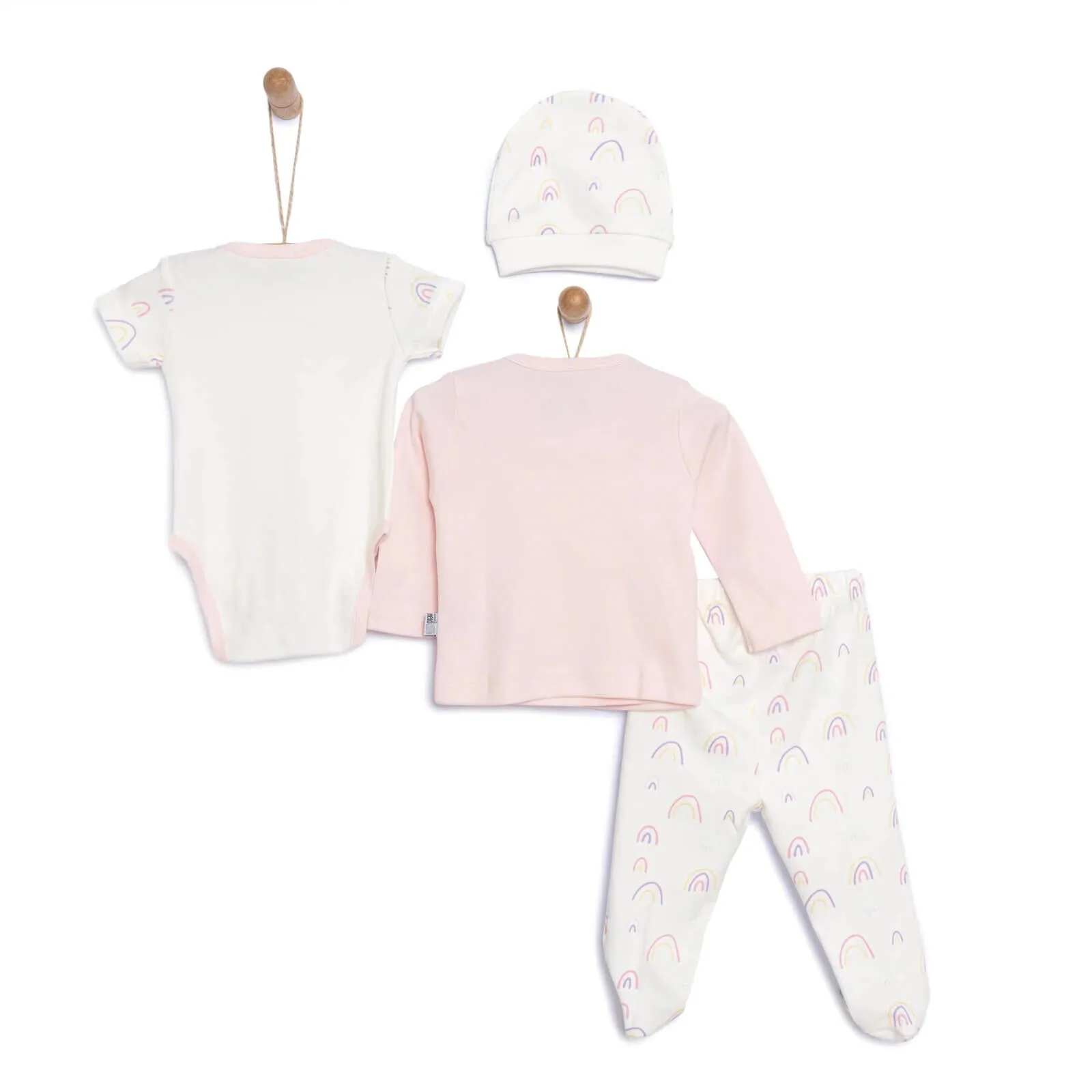HelloBaby Newborn Baby Girl Starter Set 5 pcs - Pink