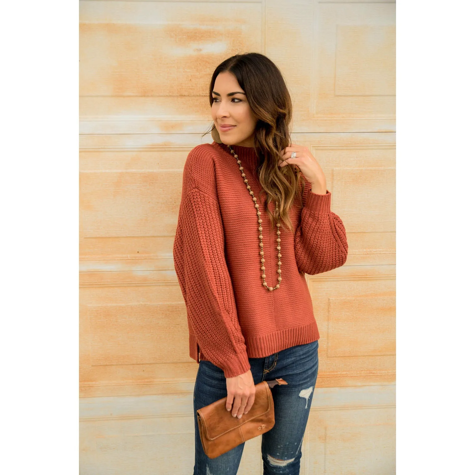 High Neck Detailed Sweater
