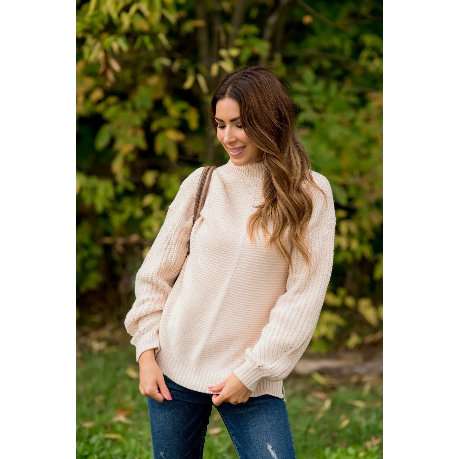 High Neck Detailed Sweater