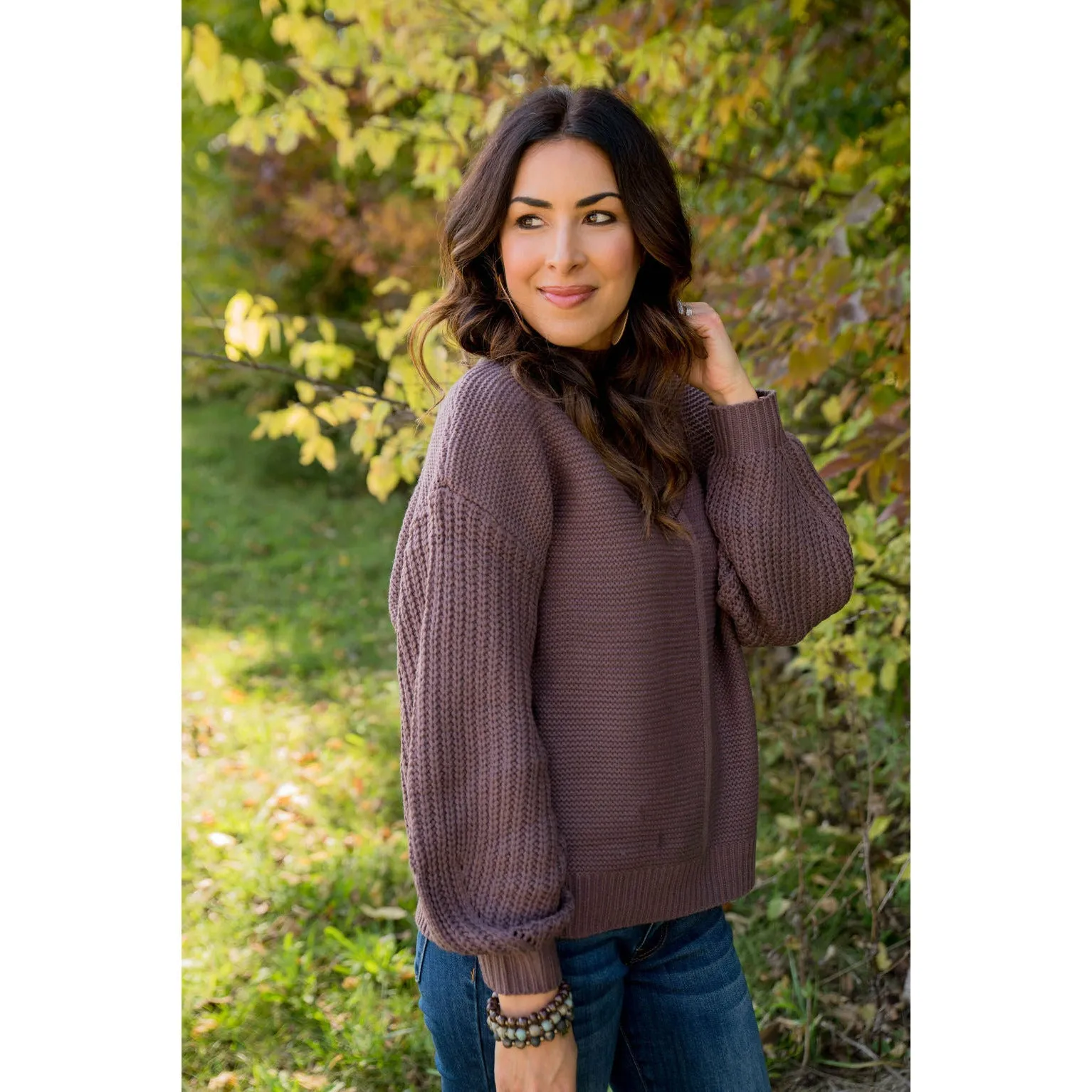 High Neck Detailed Sweater