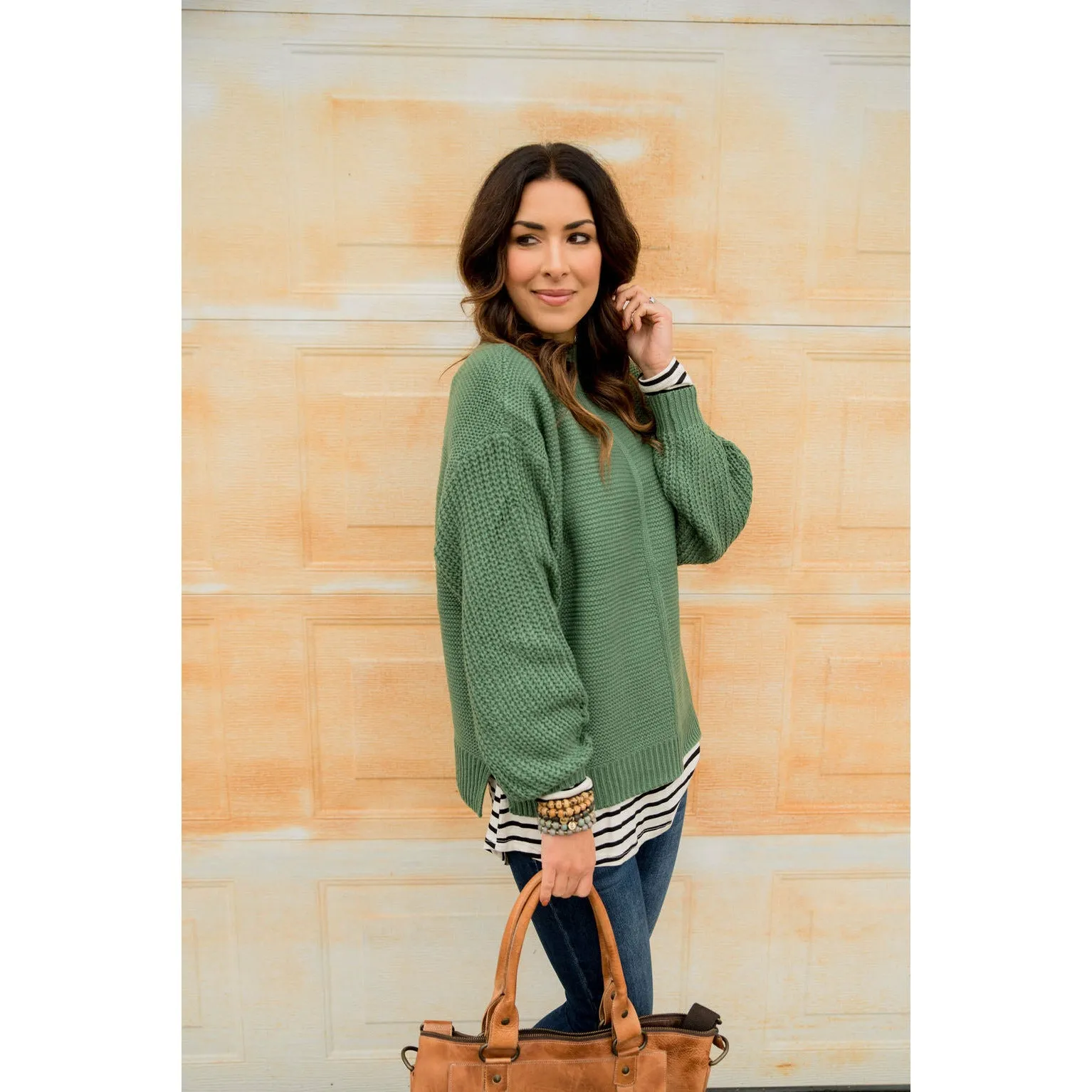 High Neck Detailed Sweater