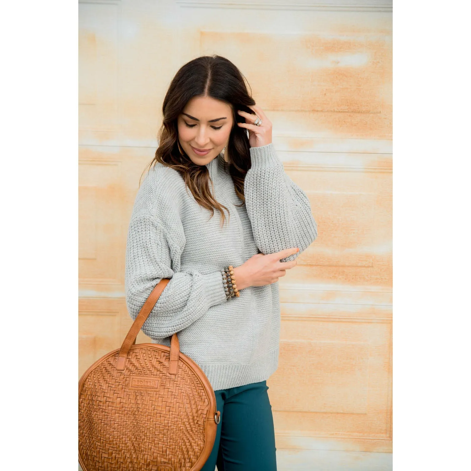 High Neck Detailed Sweater